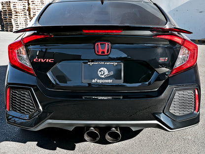 aFe Takeda 3in to 2.5in SS Cat-Back Exhaust Honda Civic Si (17-21) (49-36621-L)