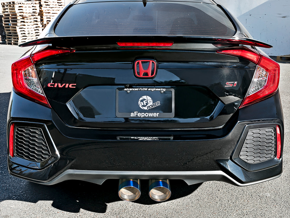 aFe Takeda 3in to 2.5in SS Cat-Back Exhaust Honda Civic Si (17-21) (49-36621-L)