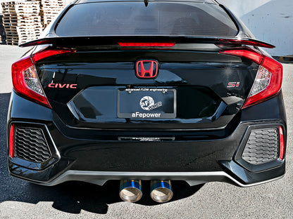 aFe Takeda 3in to 2.5in SS Cat-Back Exhaust Honda Civic Si (17-21) (49-36621-L)