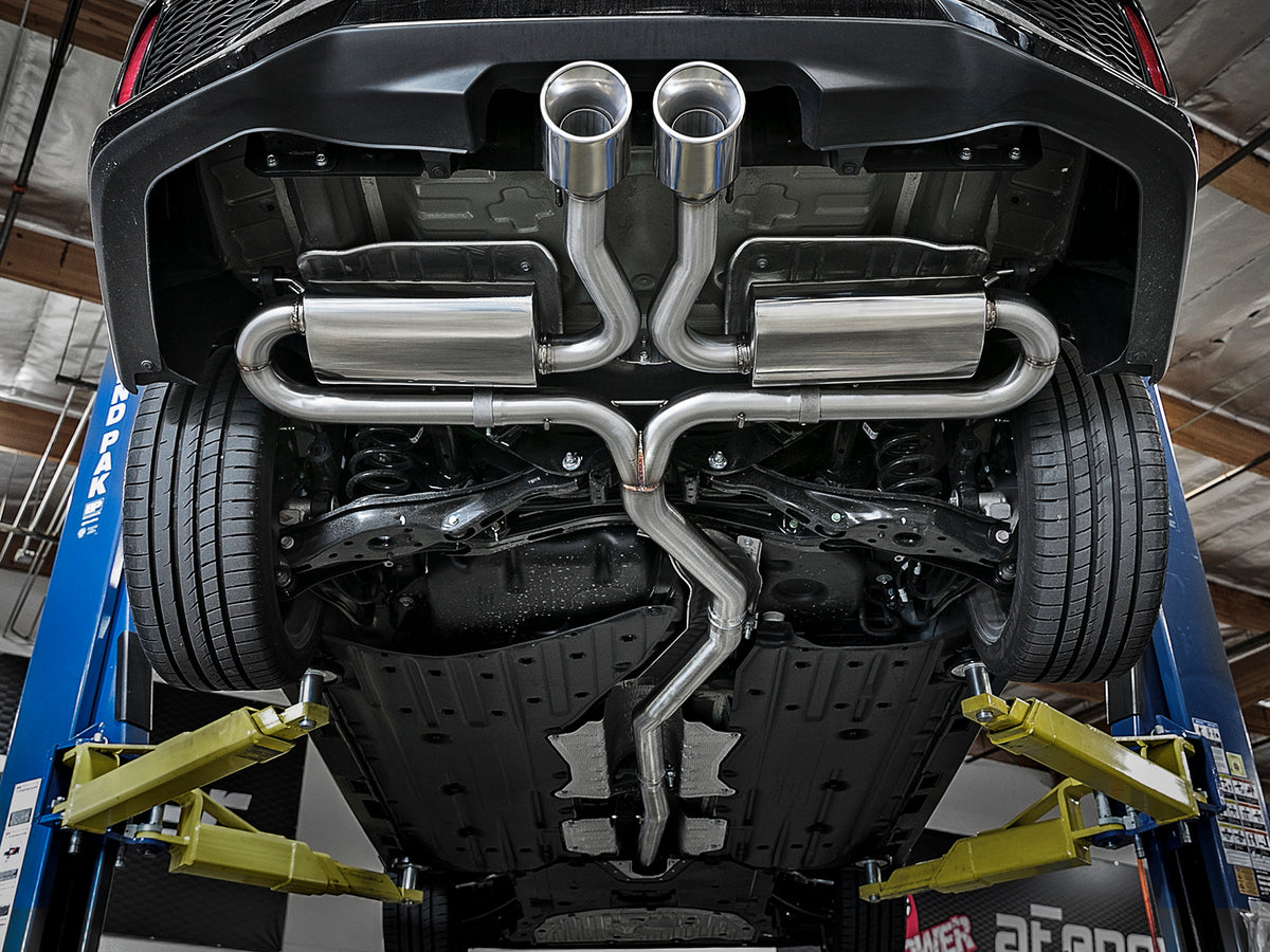 aFe Takeda 3in to 2.5in SS Cat-Back Exhaust Honda Civic Si (17-21) (49-36621-L)