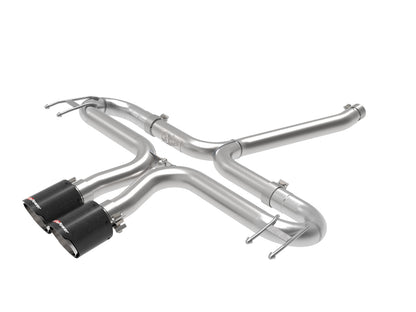 aFe Takeda 2-1/2in SS Axle-Back Exhaust w/ Blue Flame Tip | Honda Civic 17-21 (49-36625-L)