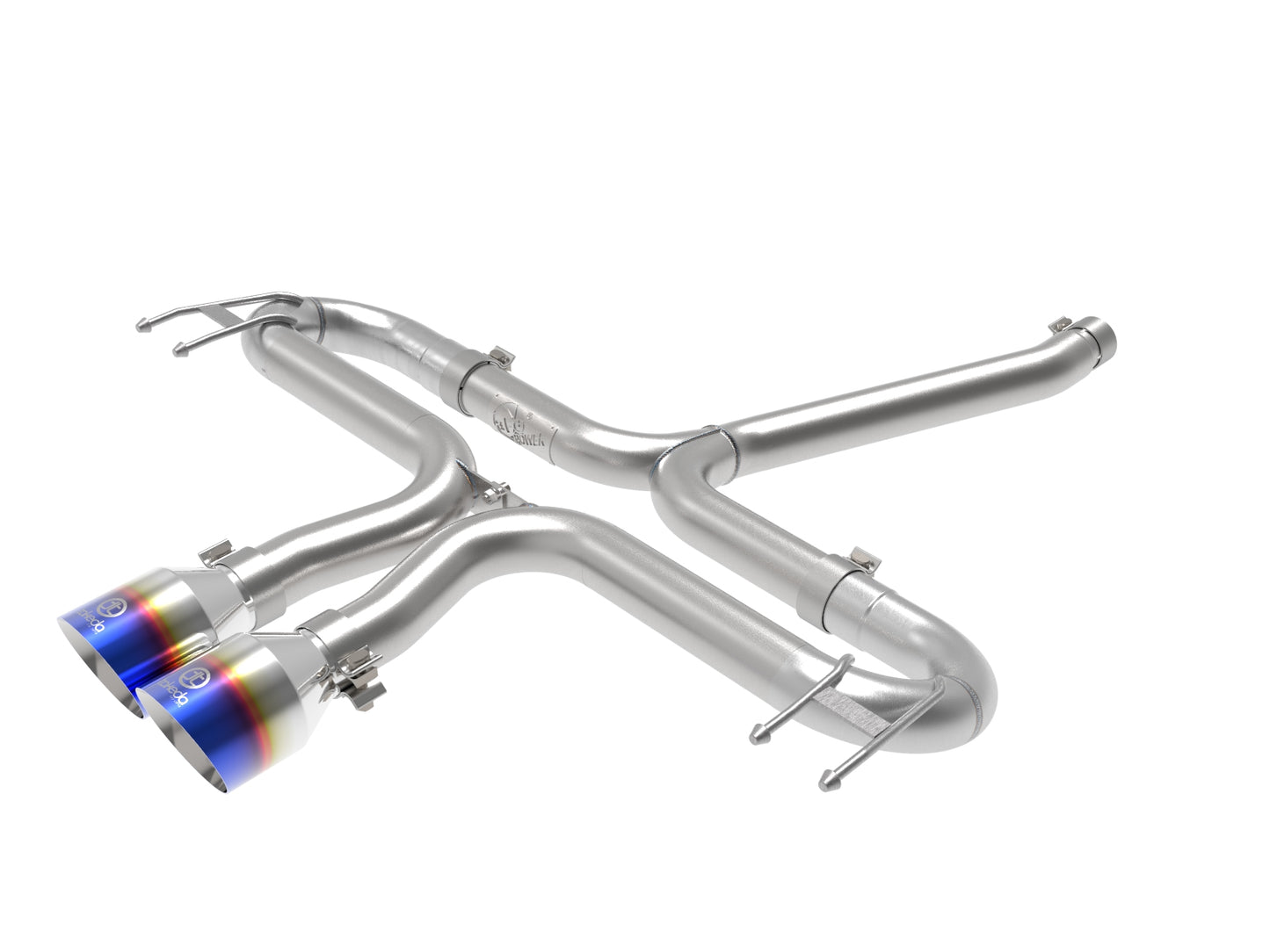 aFe Takeda 2-1/2in SS Axle-Back Exhaust w/ Blue Flame Tip | Honda Civic 17-21 (49-36625-L)
