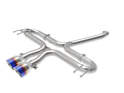 aFe Takeda 2-1/2in SS Axle-Back Exhaust w/ Blue Flame Tip | Honda Civic 17-21 (49-36625-L)
