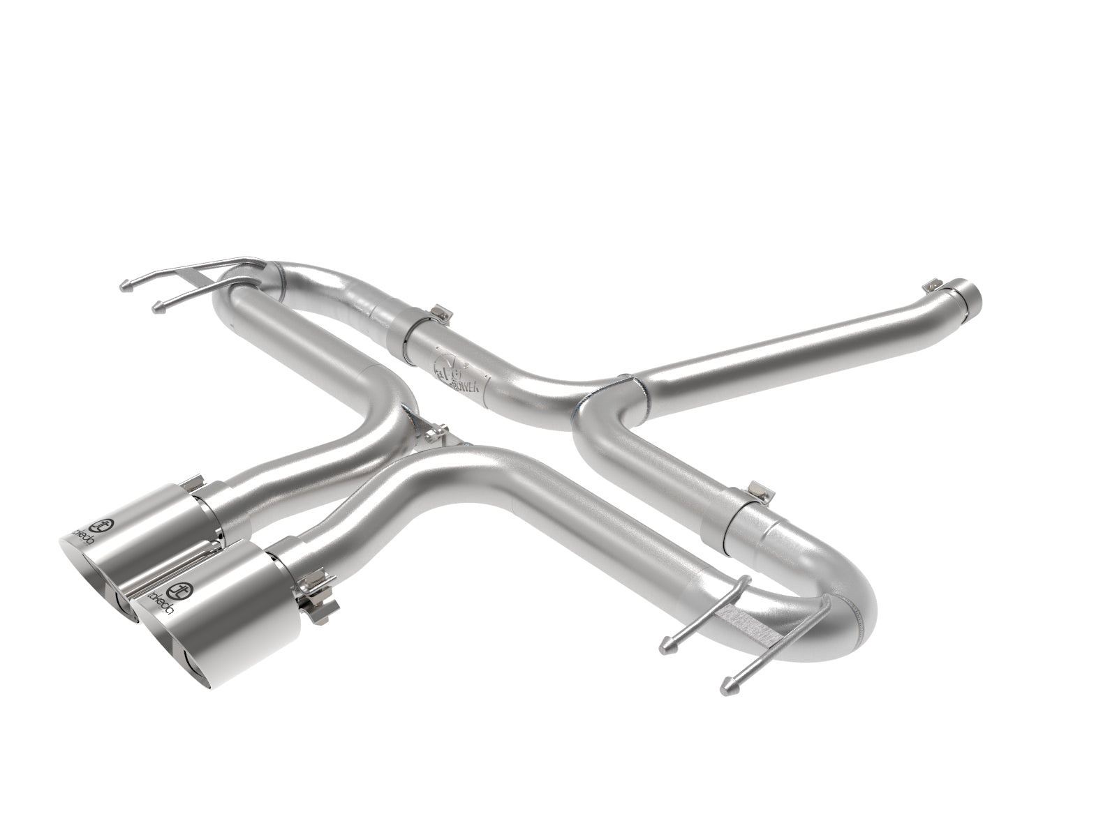 aFe Takeda 2-1/2in SS Axle-Back Exhaust w/ Blue Flame Tip | Honda Civic 17-21 (49-36625-L)