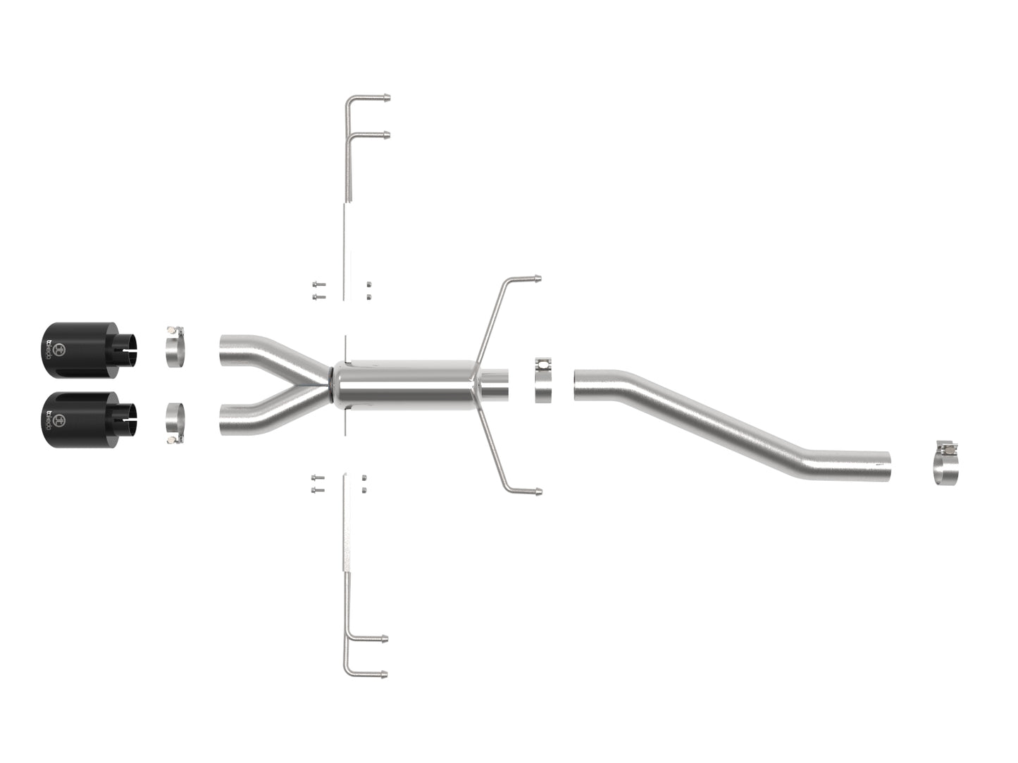 aFe Takeda 2.5in SS Axle-Back Exhaust w/ Black Tip | Honda Civic Type R 17-21 (49-36626-B)