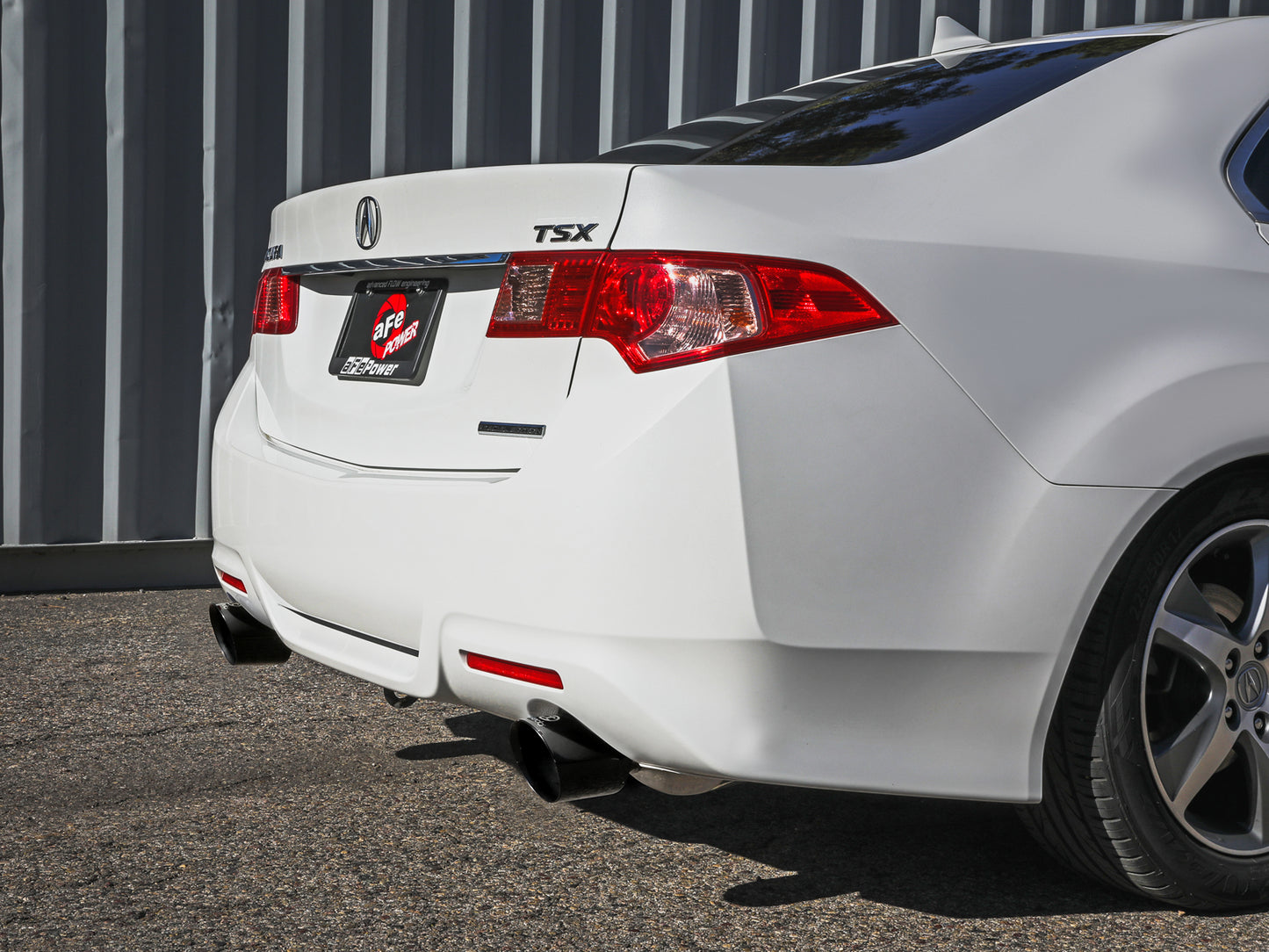 aFe 2-1/4in to 2-1/2in Cat-Back Exhaust System | Acura TSX (09-14) w/ Black Tip (49-36629-B)