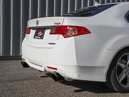 aFe 2-1/4in to 2-1/2in Cat-Back Exhaust System | Acura TSX (09-14) w/ Black Tip (49-36629-B)