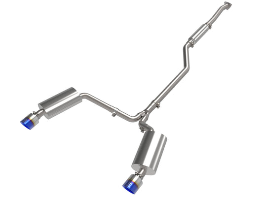aFe 2-1/4in to 2-1/2in Cat-Back Exhaust System | Acura TSX (09-14) w/ BlueFlame Tip (49-36629-L)