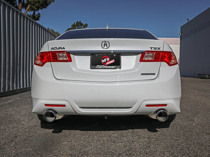 aFe 2-1/4in to 2-1/2in Cat-Back Exhaust System | Acura TSX (09-14) w/ BlueFlame Tip (49-36629-L)