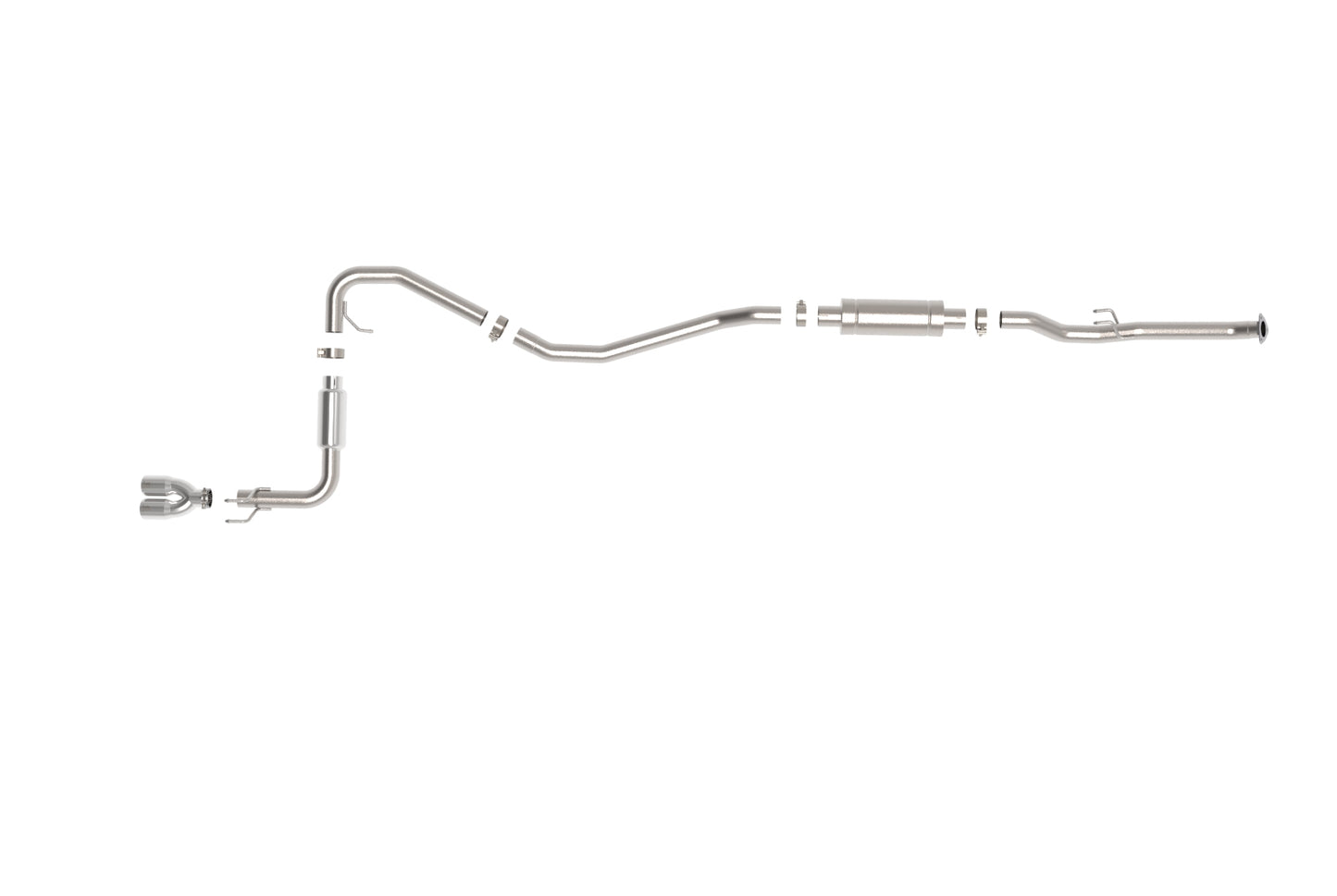 aFe POWER 2.5in 304 SS Cat-Back Exhaust w/ Polished Tips | Honda Civic L4-2.0L (49-36631-P)
