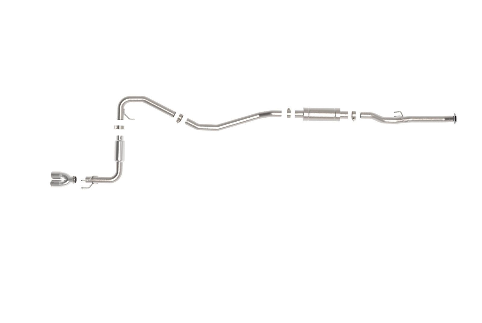 aFe POWER 2.5in 304 SS Cat-Back Exhaust w/ Polished Tips | Honda Civic L4-2.0L (49-36631-P)