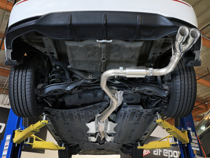 aFe POWER 2.5in 304 SS Cat-Back Exhaust w/ Polished Tips | Honda Civic L4-2.0L (49-36631-P)