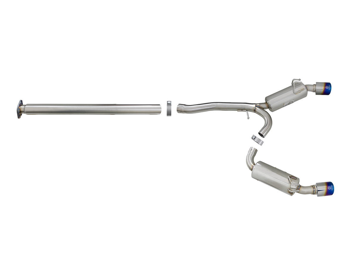 aFe Takeda 3in to 2.5in SS Cat-Back Exhaust | Mitsubishi EVO (08-15) (49-36701-L)