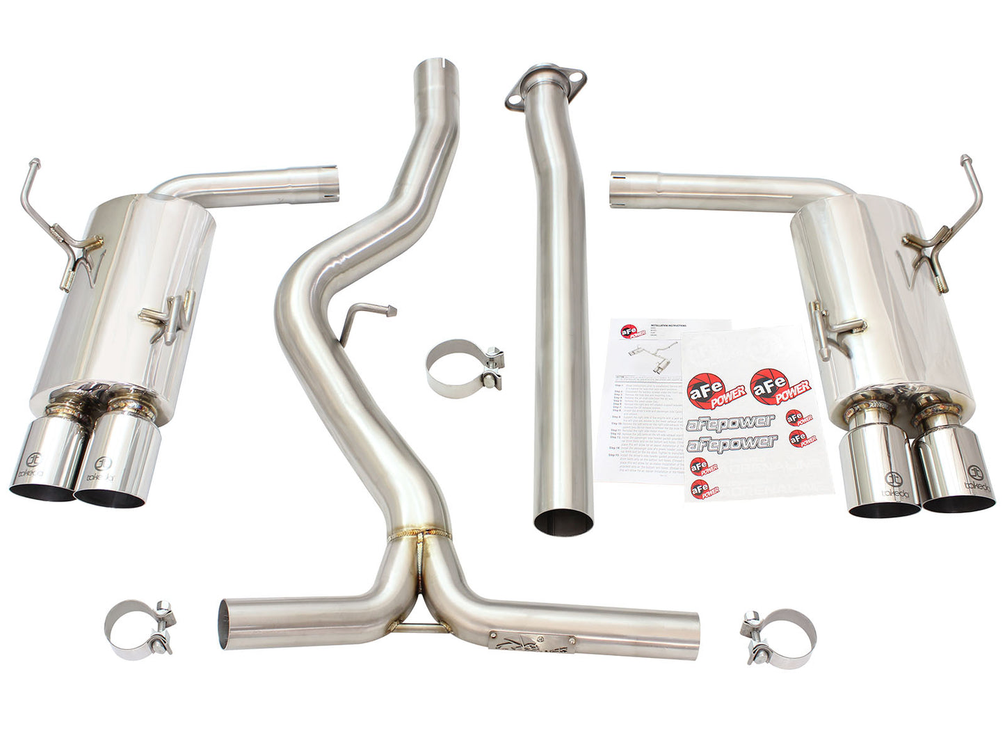 aFe Takeda 3in to 2.25in SS Cat-Back Exhaust Subaru WRX/STI (15-21) (49-36801-L)