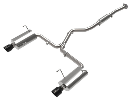 aFe Takeda 2.5in to 2.25in 304 SS Cat-Back Exhaust w/ Black Tips Subaru Forester 14-18 (49-36804-B)