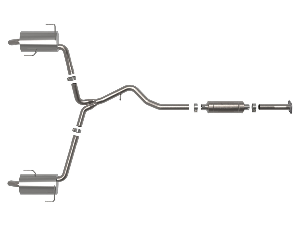 aFe Takeda 2.5in to 2.25in 304 SS Cat-Back Exhaust Subaru Outback 20-24 (49-36805)