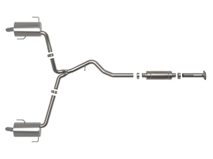 aFe Takeda 2.5in to 2.25in 304 SS Cat-Back Exhaust Subaru Outback 20-24 (49-36805)