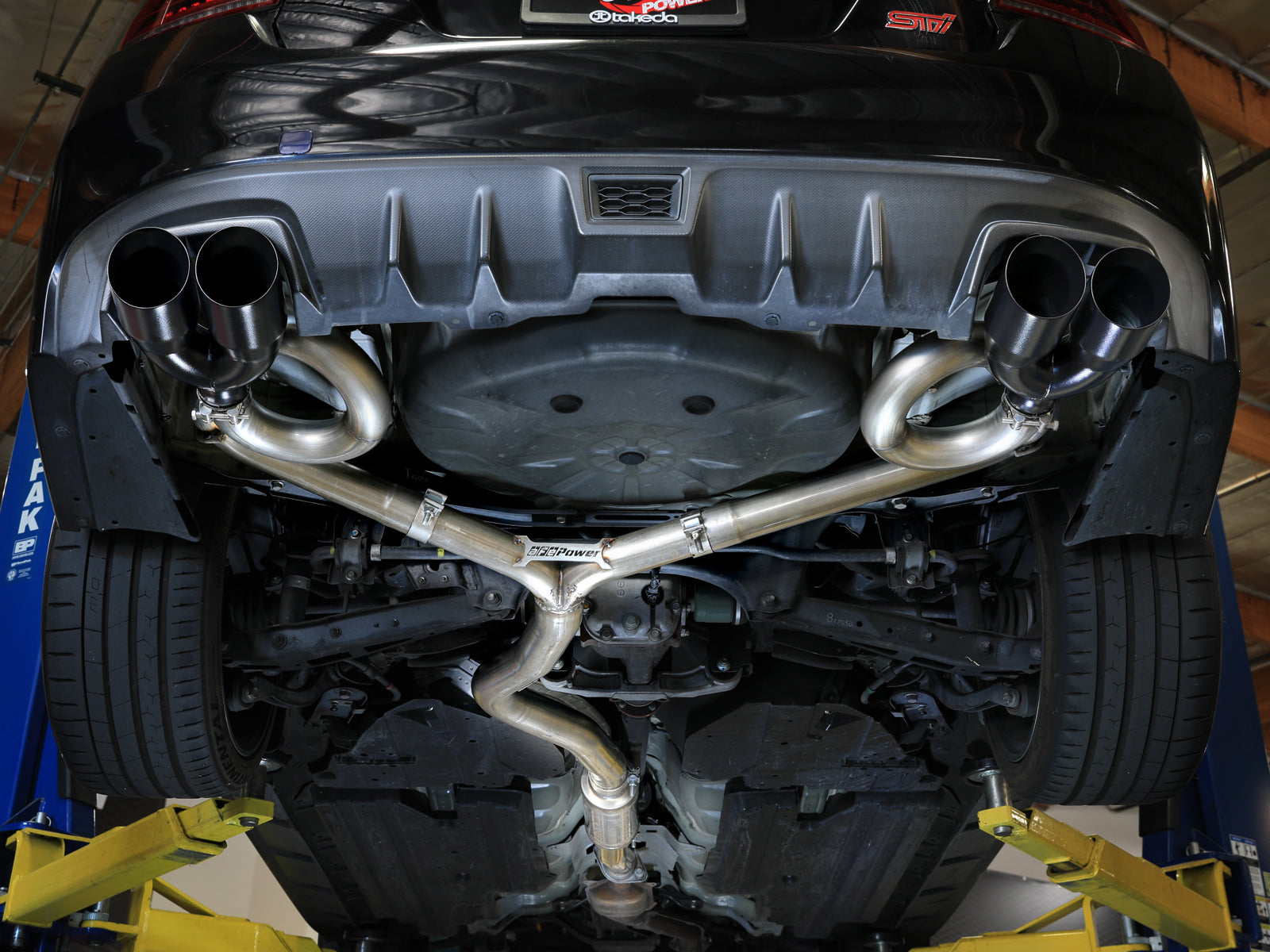 aFe Subaru WRX/STi 15-21 Stainless Cat-Back Exhaust w/ Black Tip | Subaru WRX / STI (15-21) (49-36810-B)