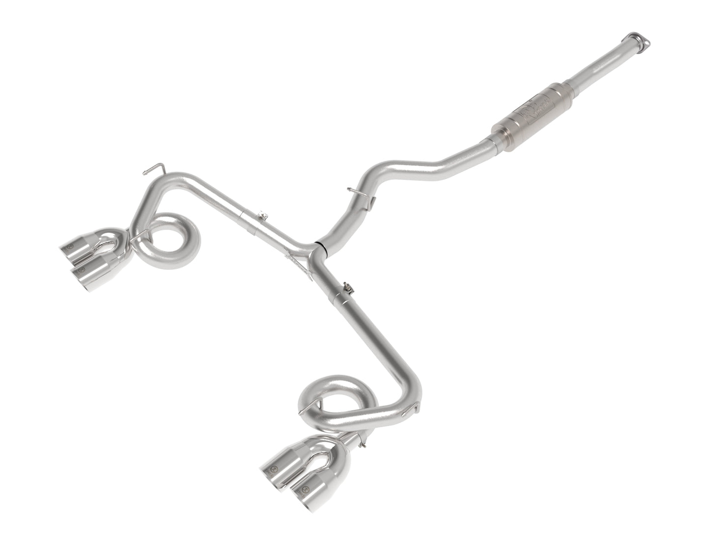 aFe Takeda 3in to 2-1/2in Stnlss Cat-Back Exhaust w/ Polished Tips | Subaru WRX / STI (15-21) (49-36810-P)