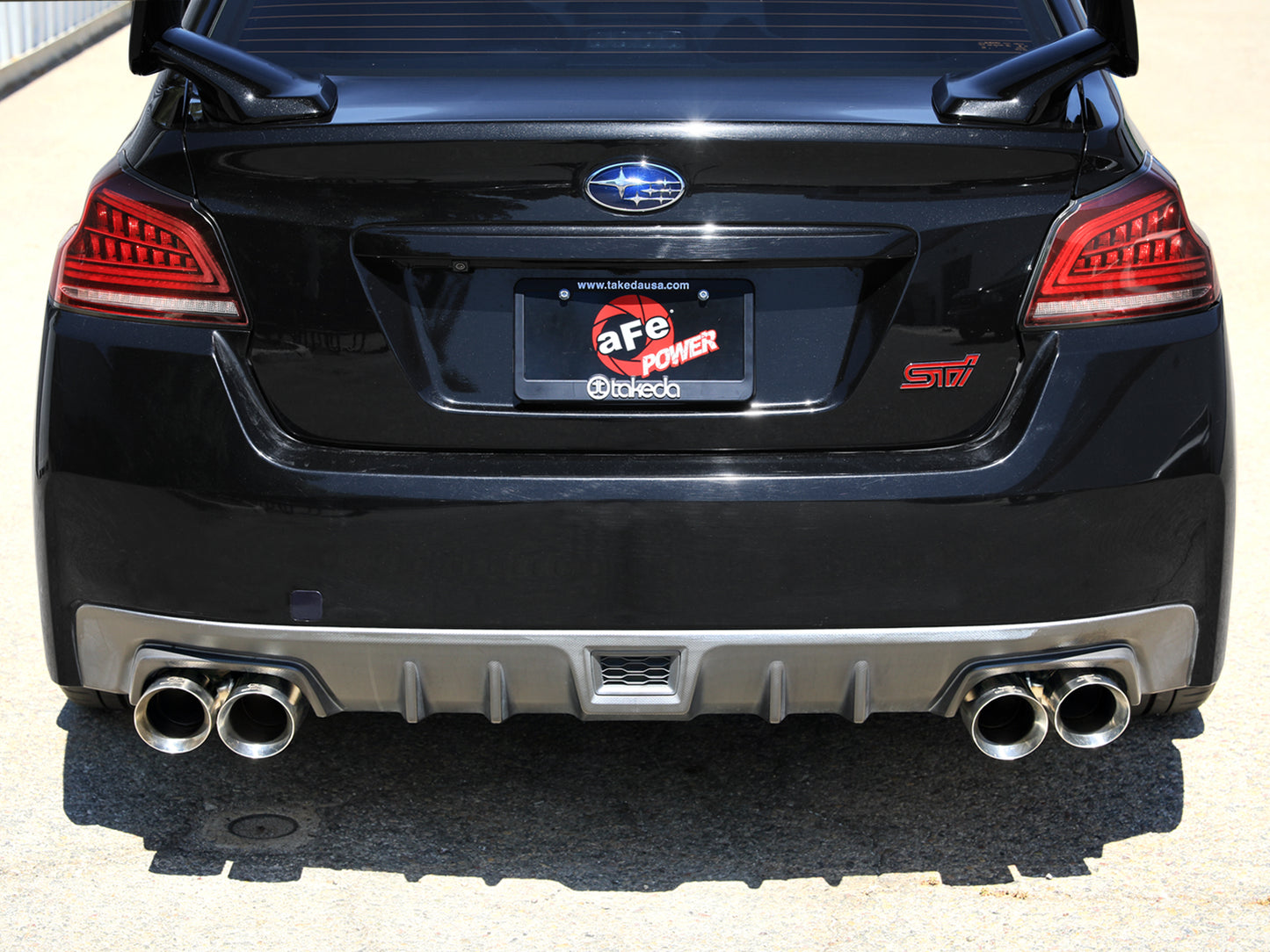 aFe Takeda 3in to 2-1/2in Stnlss Cat-Back Exhaust w/ Polished Tips | Subaru WRX / STI (15-21) (49-36810-P)