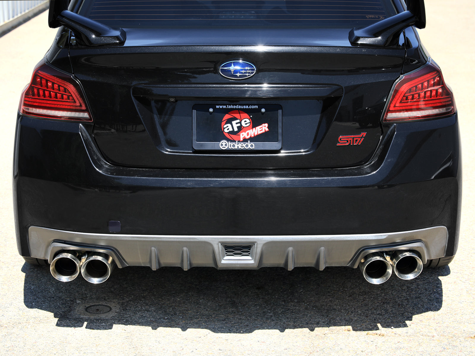 aFe Takeda 3in to 2-1/2in Stnlss Cat-Back Exhaust w/ Polished Tips | Subaru WRX / STI (15-21) (49-36810-P)