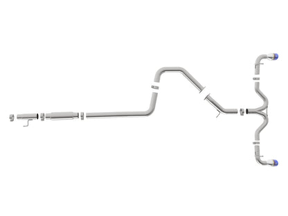 aFe Takeda 3in to 2.5in SS Cat-Back Exhaust w/ Blue Flame Tips | Hyundai Elantra GT (49-37003-1L)