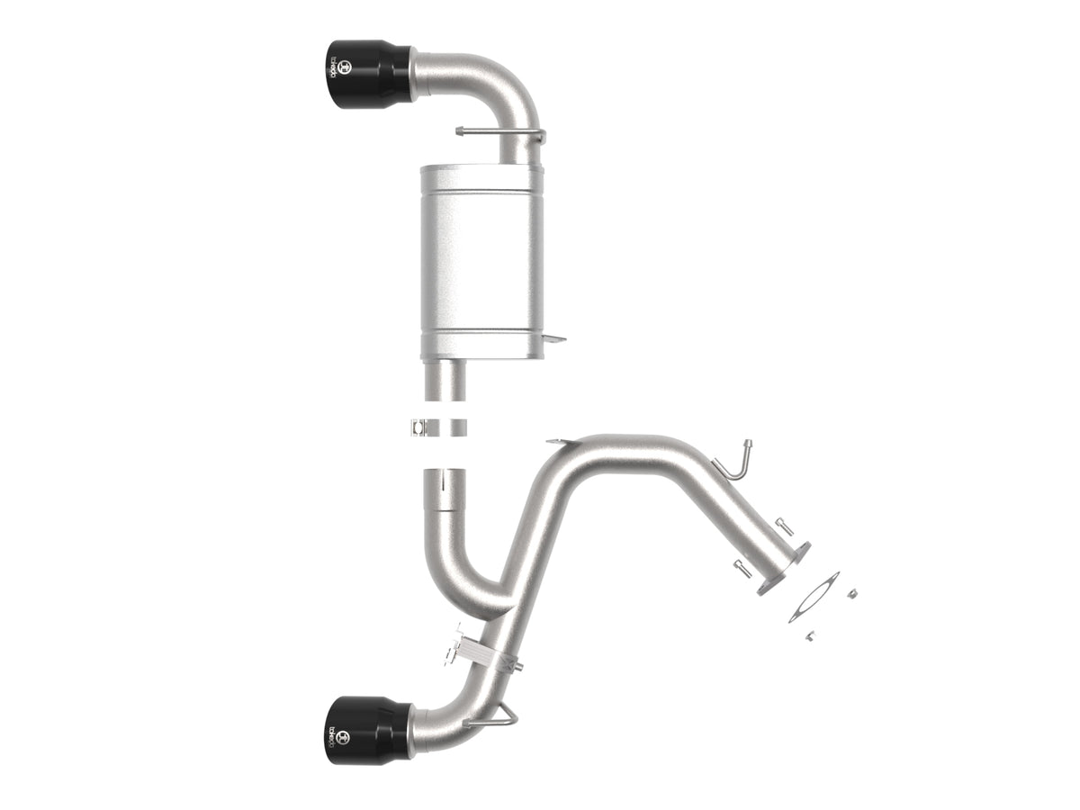 aFe Takeda 3in SS Axle-Back Exhaust w/ Black Tips | Hyundai Veloster N (19-20) (49-37007-B)