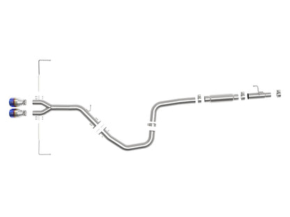 aFe Takeda 3in to 2-1/2in SS Cat-Back Exhaust | Hyundai Veloster 19-21 (49-37011-P)