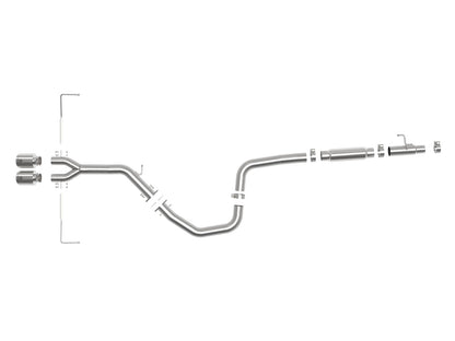 aFe Takeda 3in to 2-1/2in SS Cat-Back Exhaust | Hyundai Veloster 19-21 (49-37011-P)