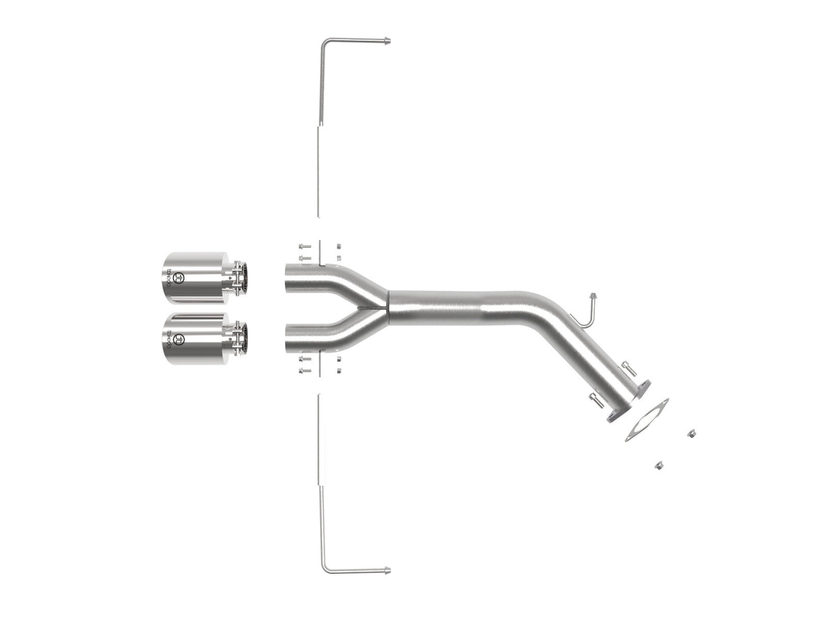 aFe Takeda 3in to 2.5in SS Axle-Back Exhaust | Hyundai Veloster 19-20 (49-37012-P)