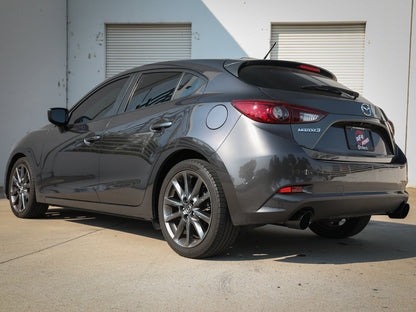 aFe 2.5in SS Axle-Back Exhaust System w/ Black Tips Mazda 3 (14-18) (49-37014-B)