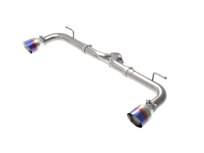 aFe Takeda 2.5in SS Axle-Back Exhaust w/ Blue Flame Tips | Mazda 3 (14-18) (49-37014-L)