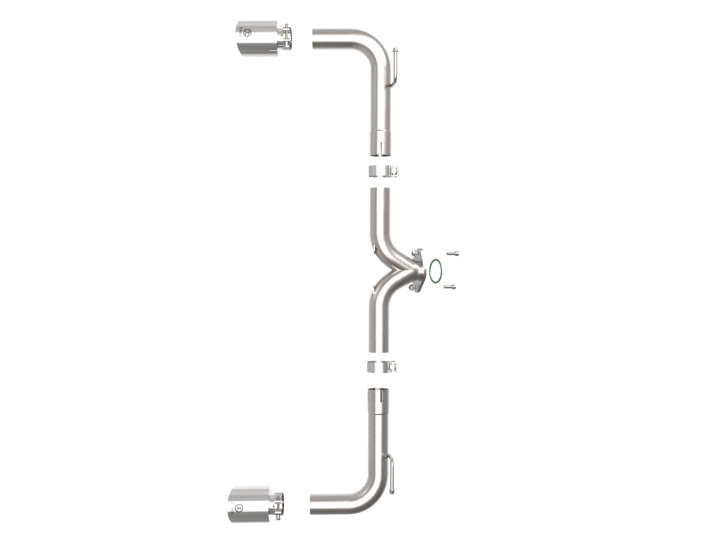 aFe Takeda 2.5in SS Axle-Back Exhaust w/ Polished Tips | Mazda 3 (14-18) (49-37014-P)