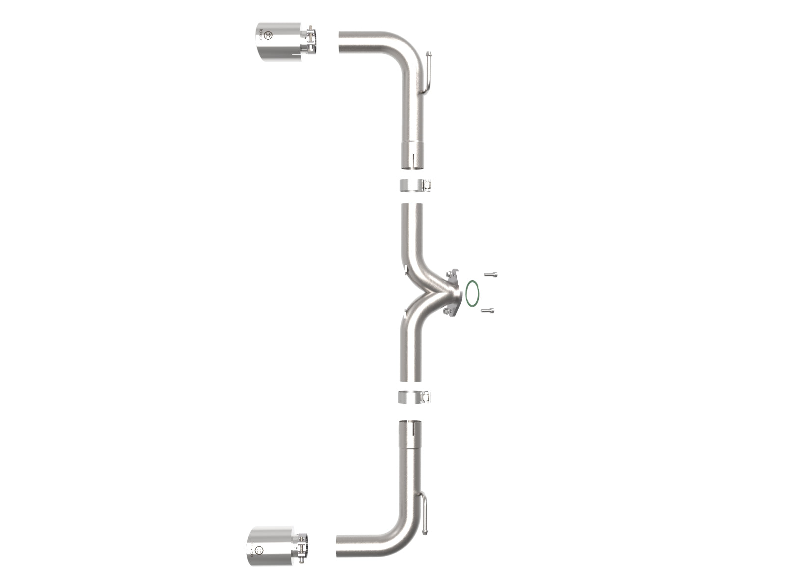 aFe Takeda 2.5in SS Axle-Back Exhaust w/ Polished Tips | Mazda 3 (14-18) (49-37014-P)