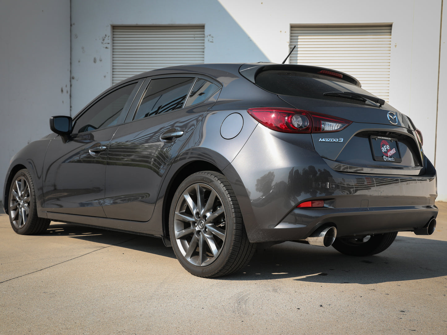aFe Takeda 2.5in SS Axle-Back Exhaust w/ Polished Tips | Mazda 3 (14-18) (49-37014-P)