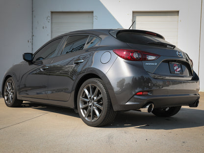 aFe Takeda 2.5in SS Axle-Back Exhaust w/ Polished Tips | Mazda 3 (14-18) (49-37014-P)