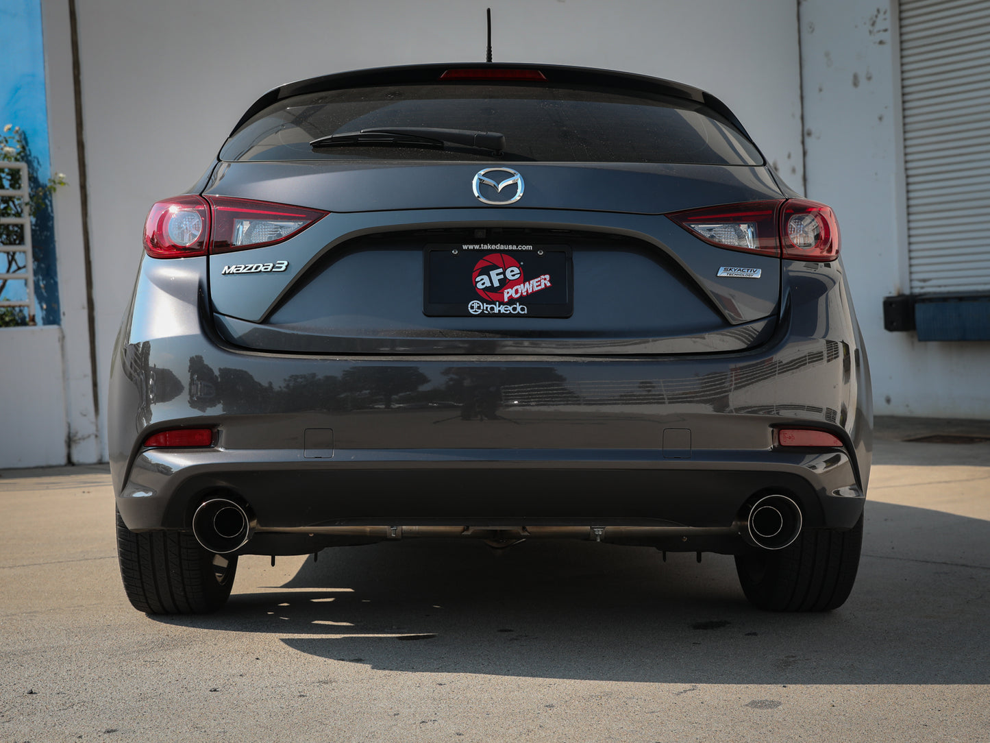 aFe Takeda 2.5in SS Axle-Back Exhaust w/ Polished Tips | Mazda 3 (14-18) (49-37014-P)