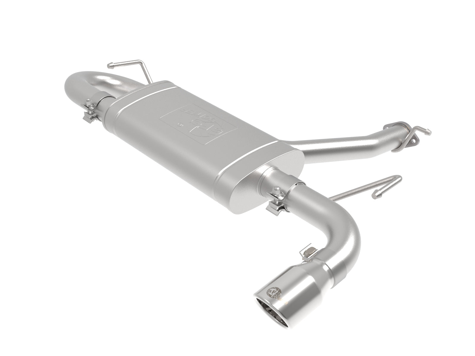 aFe Takeda 2.5in SS Axle-Back Exhaust w/ Polished Tips | Hyundai Kona (18-22) (49-37017-P)