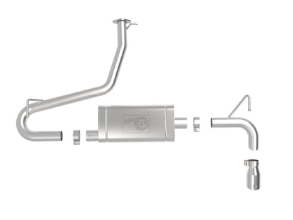 aFe Takeda 2.5in SS Axle-Back Exhaust w/ Polished Tips | Hyundai Kona (18-22) (49-37017-P)