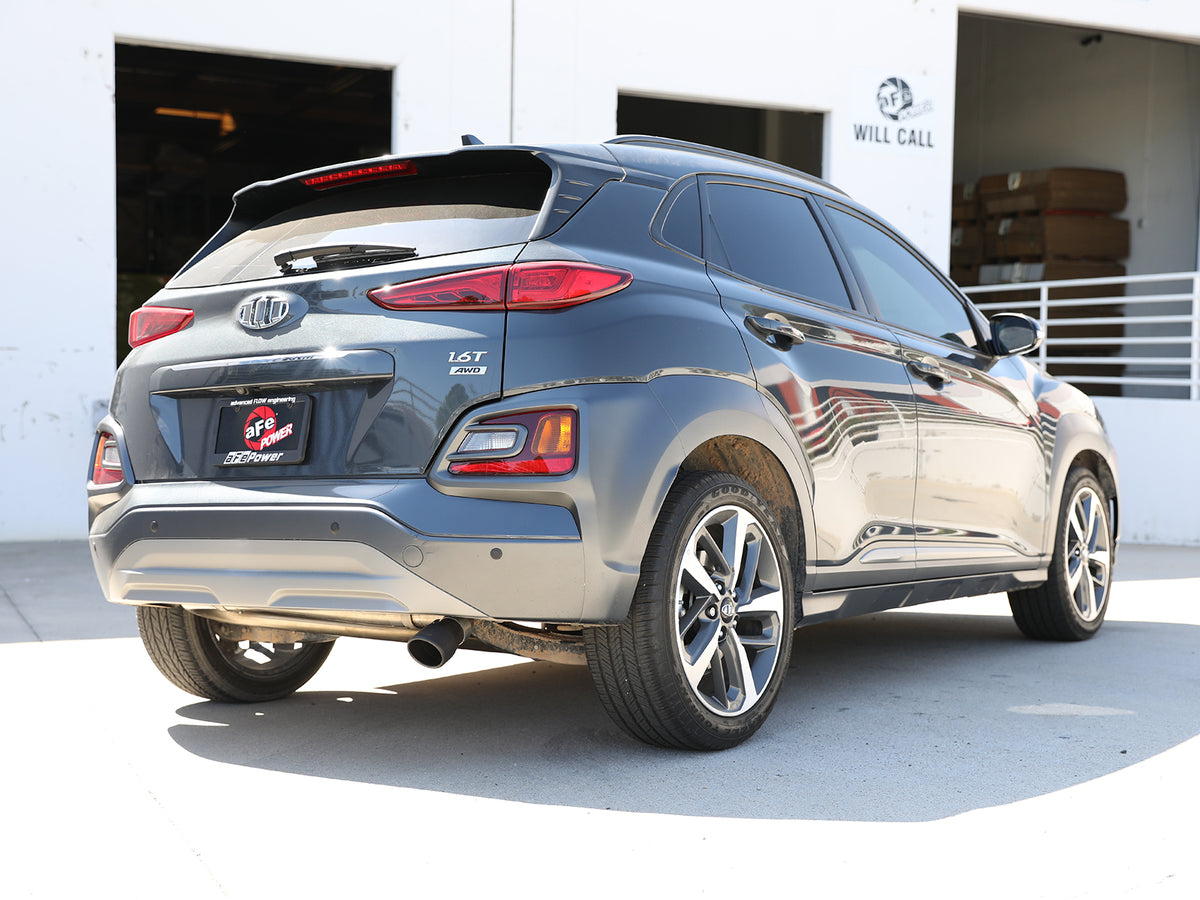 aFe 2.5in SS Axle-Back Exhaust w/ Black Tips | Hyundai Kona AWD (18-22) (49-37017NM-B)