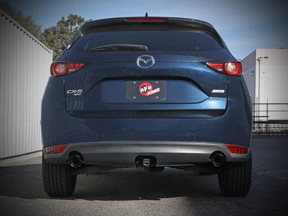aFe Takeda 2.5in SS Axle-Back Exhaust w/ Black Tips | Mazda CX-5 2017-21 2.5L (49-37021-B)