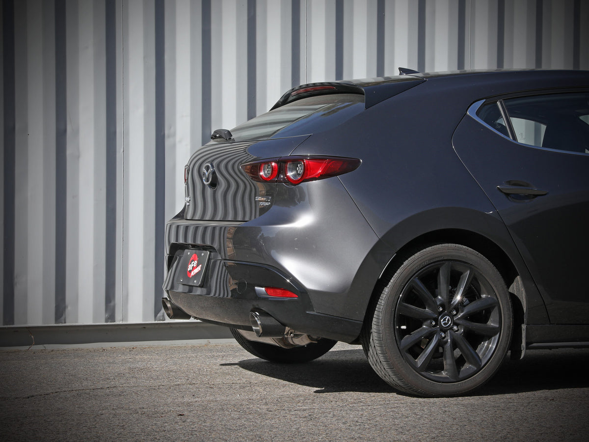aFe 19-22 Mazda 3 2.5L Axle-Back Exhaust w/ Carbon Fiber Tips | Mazda 3 (19-26) (49-37023-C)