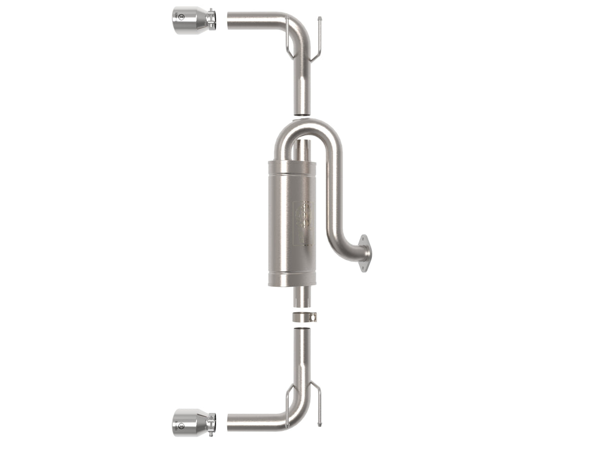 aFe 19-22 Mazda 3 Axle-Back Exhaust w/Polished Tips | Mazda 3 (19-26,13-19) (49-37023-P)