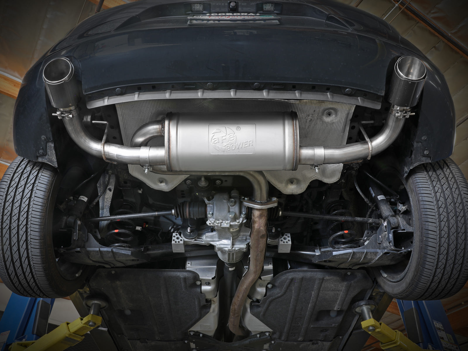 aFe 19-22 Mazda 3 Axle-Back Exhaust w/Polished Tips | Mazda 3 (19-26,13-19) (49-37023-P)