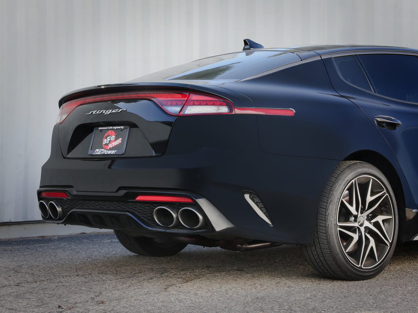 aFe Gemini XV 3in to Dual 2-1/2in SS Cat-Back Exhaust w/ Cut-Out | Kia Stinger (22-23) (49-37024)