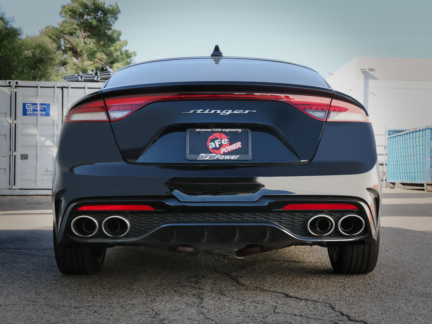 aFe Gemini XV 3in to Dual 2-1/2in SS Cat-Back Exhaust w/ Cut-Out | Kia Stinger (22-23) (49-37024)