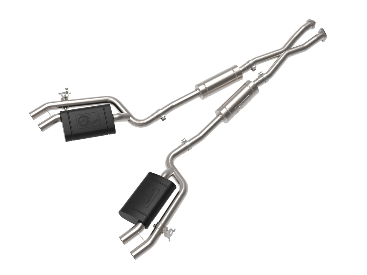 aFe Gemini XV 2.5in SS Cat-Back w/ Cut-Out | Kia Stinger GT 3.3T (18-22) (49-37025)