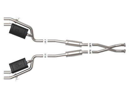 aFe Gemini XV 2.5in SS Cat-Back w/ Cut-Out | Kia Stinger GT 3.3T (18-22) (49-37025)