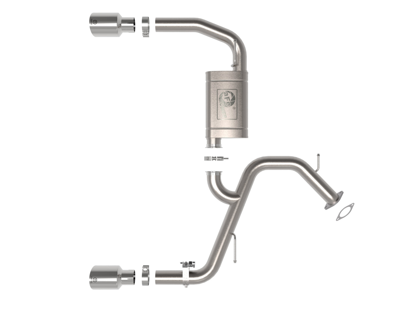 aFe Takeda 3in SS Axle-Back Exhaust w/ Tips | Hyundai Elantra N 22-25 (49-37027-P)