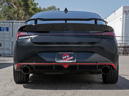 aFe Takeda 3in SS Axle-Back Exhaust w/ Tips | Hyundai Elantra N 22-25 (49-37027-P)